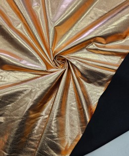 Açık Bronz Kaplama Siyah Zemin Süprem Parça Kumaş