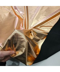 Açık Bronz Kaplama Siyah Zemin Süprem Parça Kumaş