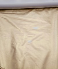 Altın Renk Kaplama Baskı Beyaz Zemin İnterlok Parça Kumaş