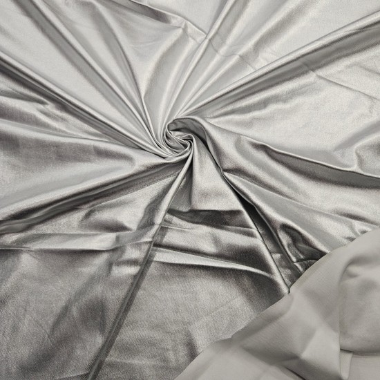 Gümüş Renk Kaplama İnterlok Kumaş | R4-13