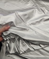 Gümüş Renk Kaplama İnterlok Kumaş | R4-13