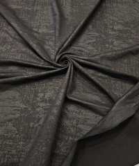 Mat Kaplama Batik Desen Baskı Siyah İnce Süprem Kumaş | R4-06