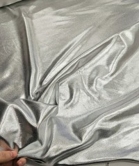 Gümüş Sıvama Kaplama İnterlok Kumaş | R4-04