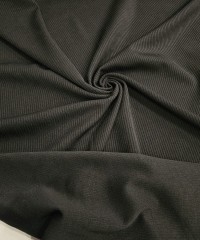 Fitilli Siyah İnterlok Kumaş | R4-05