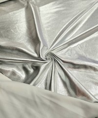 Gümüş Sıvama Kaplama İnterlok Kumaş | R4-04