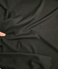 Fitilli Siyah İnterlok Kumaş | R4-05