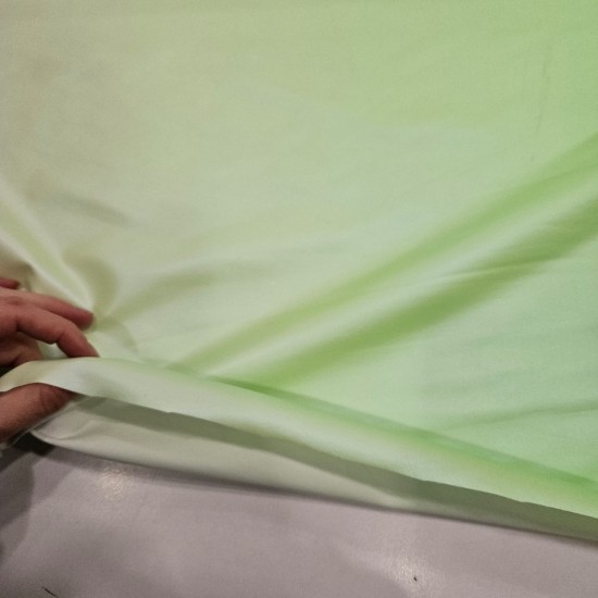 Su Geçirmez PU Kaplama Yeşil Degrade Geçişli Parça Kumaş