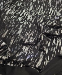 Gümüş Varak Fırça Darbesi Desen Süprem Kumaş | C-20