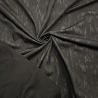 Siyah Fırça Darbesi Desen Süprem Parça Kumaş