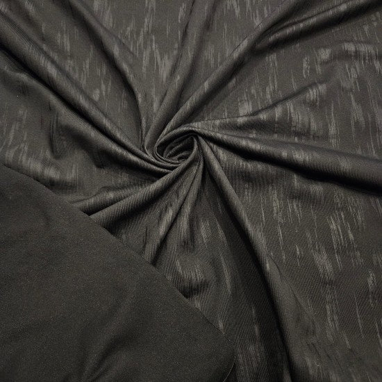 Siyah Fırça Darbesi Desen Süprem Parça Kumaş