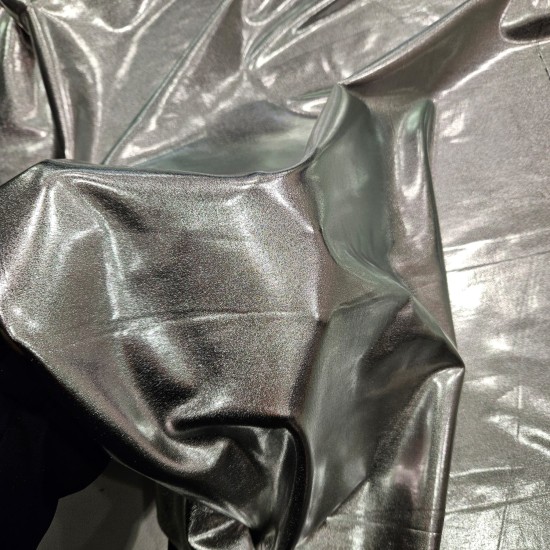 Gümüş Varak Kaplama Parlak Süprem Kumaş | D-07