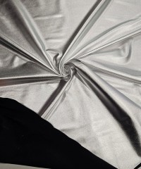 Gümüş Varak Parlak Kaplama Süprem Kumaş | D-10