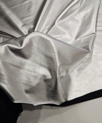 Gümüş Varak Parlak Kaplama Süprem Kumaş | D-10