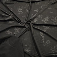 Siyah Fırça Darbe Desen Örme Parça Kumaş