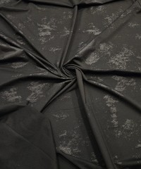 Siyah Fırça Darbe Desen Örme Parça Kumaş