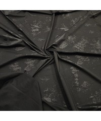 Siyah Fırça Darbe Desen Örme Parça Kumaş