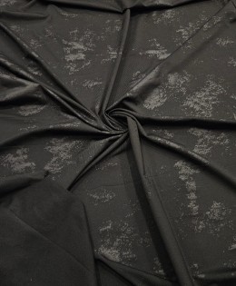 Siyah Fırça Darbe Desen Örme Parça Kumaş