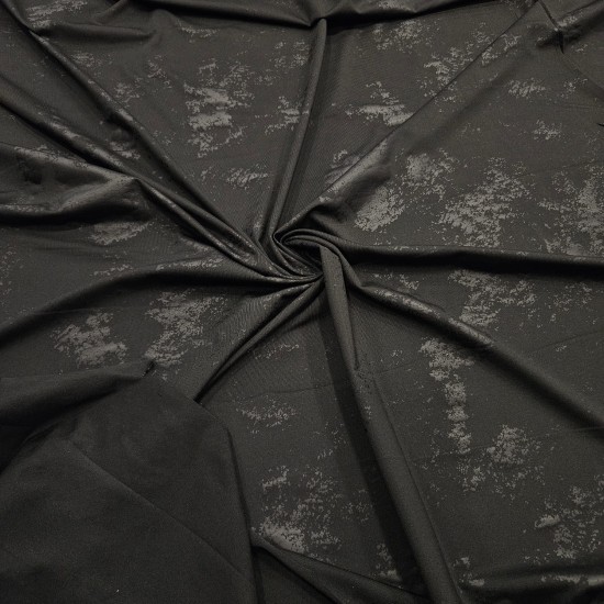 Siyah Fırça Darbe Desen Örme Parça Kumaş