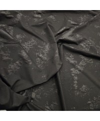 Siyah Fırça Darbe Desen Örme Parça Kumaş