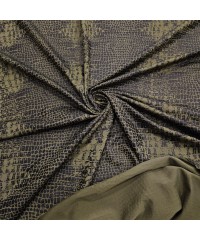 Açık Haki Zemin Mat Piton Kaplama Süprem Kumaş