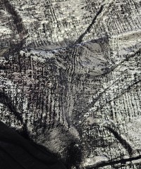 Gümüş Varak Duvar Batik Desen Süprem Kumaş | D-09