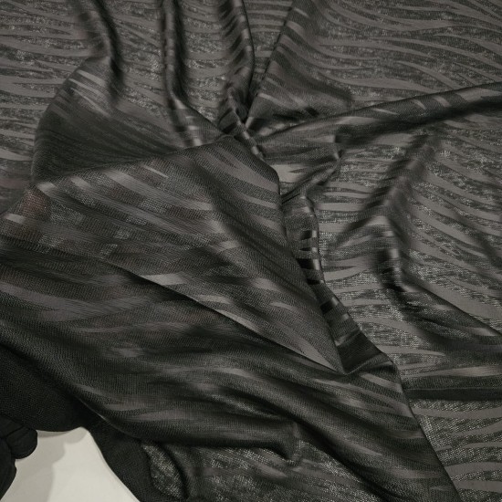 Zebra Desen İnce Örme Kumaş | D-16