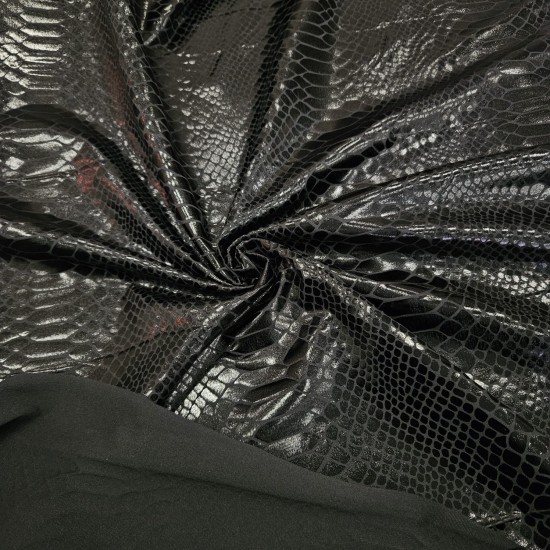 Parlak Piton Desen İnterlok Kumaş | D-19