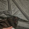Altın Varak Kaplama Puantiye Siyah Tül Kumaş | K-11