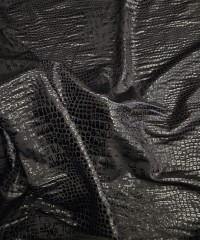 Parlak Kaplama Yılan Desen İnterlok Kumaş | K-13