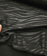 Mat Kaplama Zebra Desen Jakarlı İnterlok Kumaş | X-08