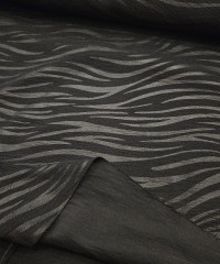 Mat Kaplama Zebra Desen Jakarlı İnterlok Kumaş | X-08