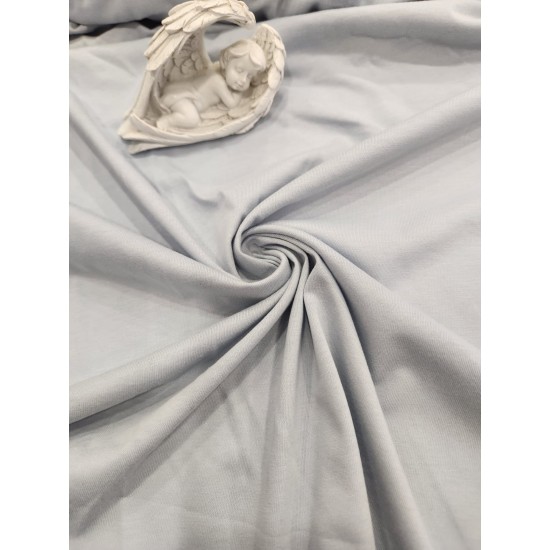 30/1 Penye Süprem Kumaş | Açık Gri | 150 gsm