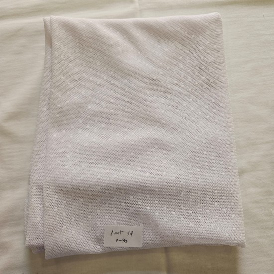 Puantiyeli 1 mt Tül Parça Kumaş | P30