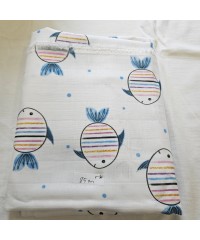 2 Katlı Kareli Müslin Kumaş | 85x160 cm | P37