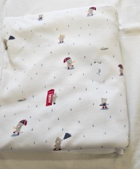 Baskılı %100 Pamuk İnterlok Parça Kumaş | 100x180 cm | P43