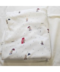 Baskılı %100 Pamuk İnterlok Parça Kumaş | 100x180 cm | P43