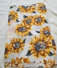 %100 Pamuk Kareli Müslin Kumaş 128x160 cm | P46