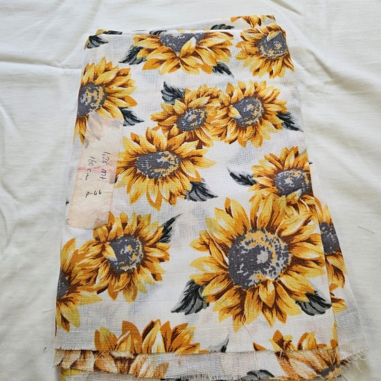 %100 Pamuk Kareli Müslin Kumaş 128x160 cm | P46