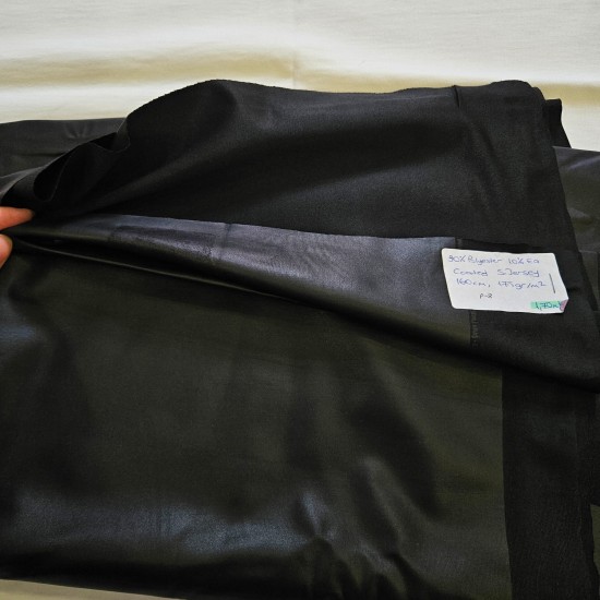 Siyah Polyester 1,7 mt Parça Kumaş P8