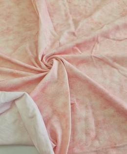 Penye Süprem Baskılı Parça Kumaş | Pembe