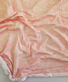 Penye Süprem Baskılı Parça Kumaş | Pembe