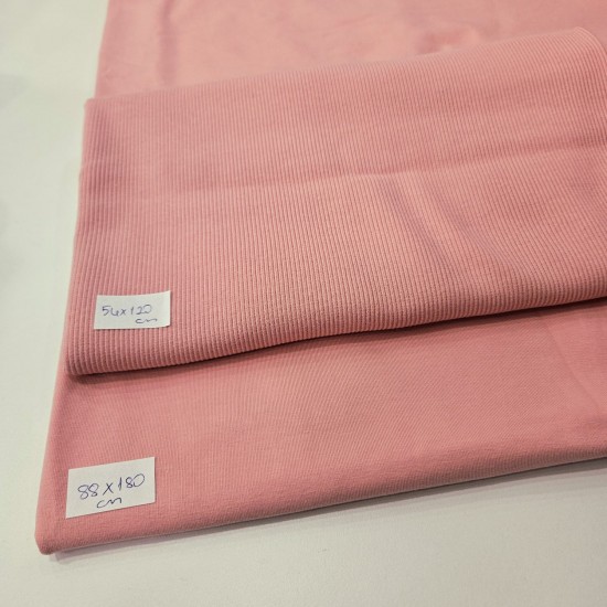 Penye Süprem Boyalı Parça Kumaş + Kombin Kaşkorsesi Hediye | Pembe