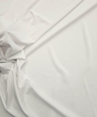 Penye Polyester Süprem Kumaş | Beyaz