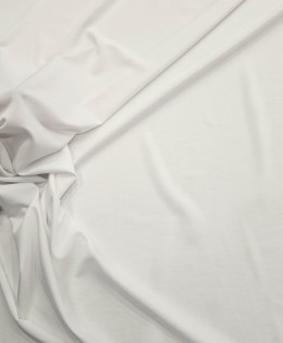 Penye Polyester Süprem Kumaş | Beyaz