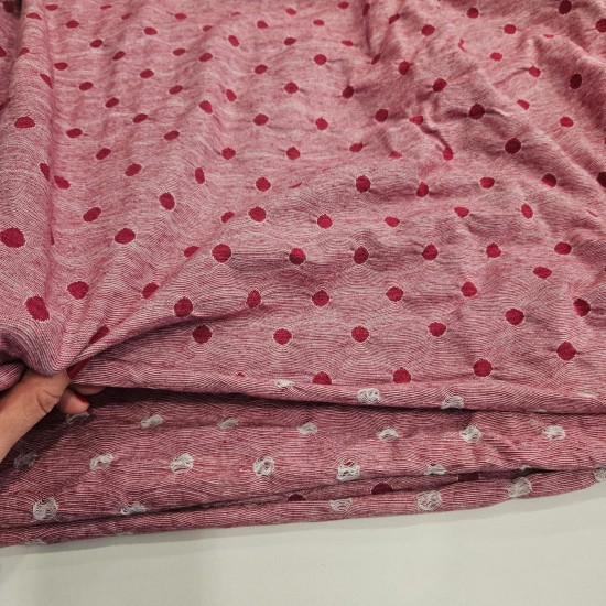 Jakarlı Süprem Parça Kumaş| Pembe