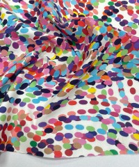 Pamuklu Dokuma Poplin Kumaş | Yuvarlak Şekiller