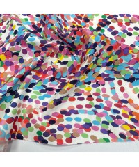 Pamuklu Dokuma Poplin Kumaş | Yuvarlak Şekiller