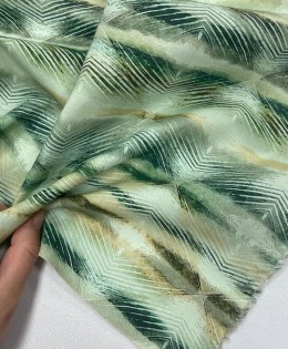 Pamuklu Dokuma Poplin Kumaş | Yeşil