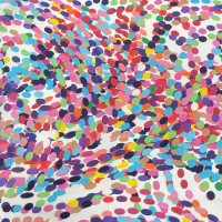 Pamuklu Dokuma Poplin Kumaş | Yuvarlak Şekiller