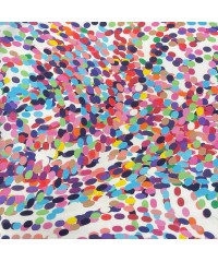 Pamuklu Dokuma Poplin Kumaş | Yuvarlak Şekiller